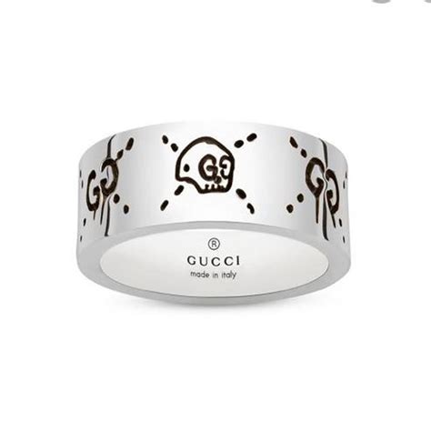 gucci ghost skull ring.